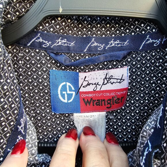 Wrangler Cowboy Cut George Strait Collection Men's Long Sleeve Button-Up Shirt - Picture 5 of 8